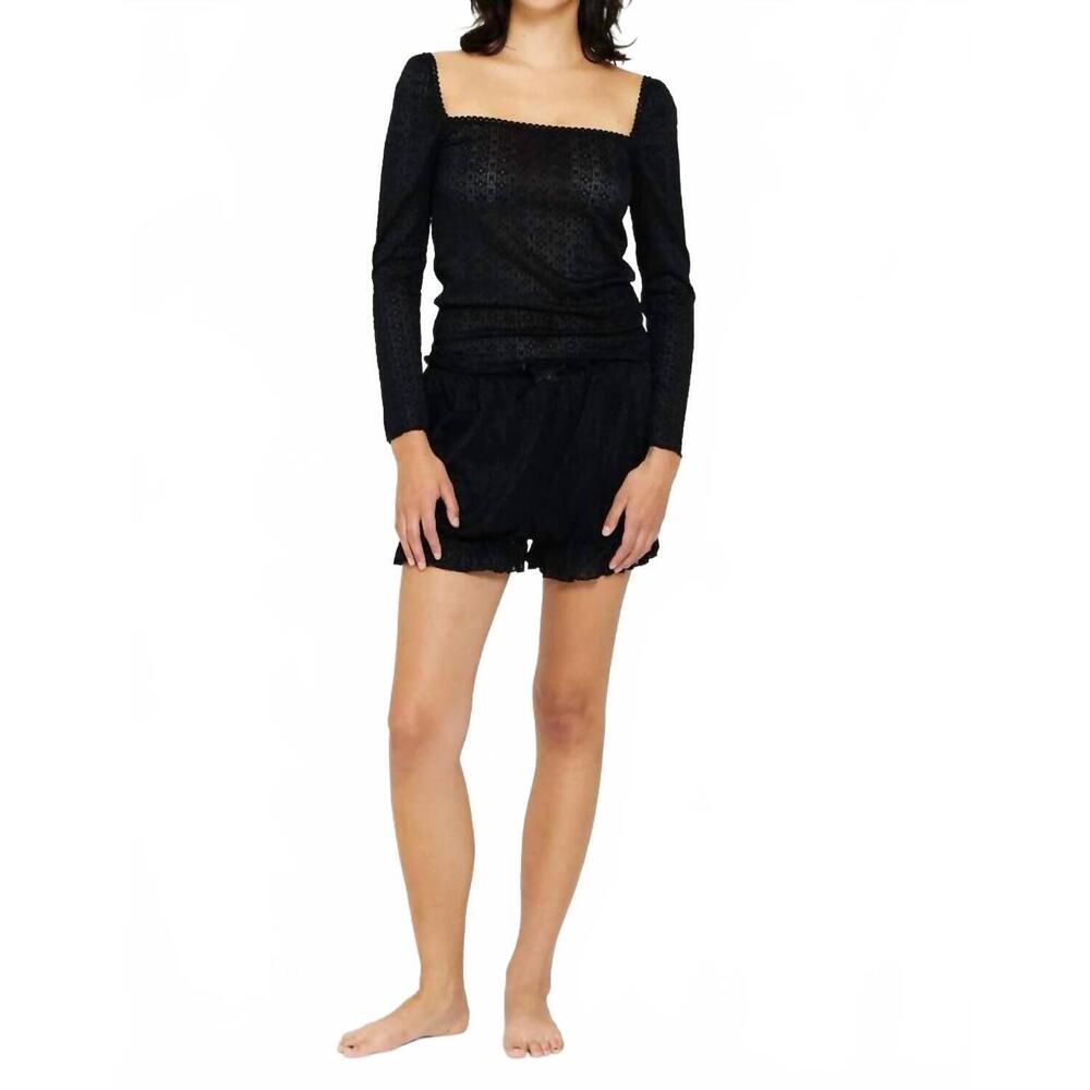 NEW FIND ME NOW tullie long sleeve top in night